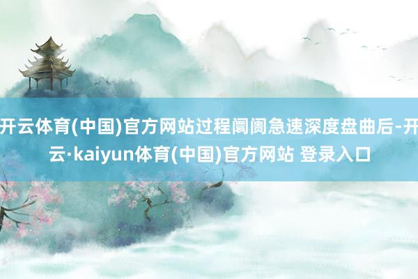 开云体育(中国)官方网站过程阛阓急速深度盘曲后-开云·kaiyun体育(中国)官方网站 登录入口